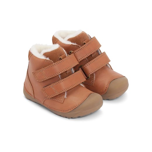 Bundgaard Skórzane botki &quot;Petit Mid Winter Strap&quot; w kolorze pomarańczowym ze sklepu Limango Polska w kategorii Buciki niemowlęce - zdjęcie 185566700