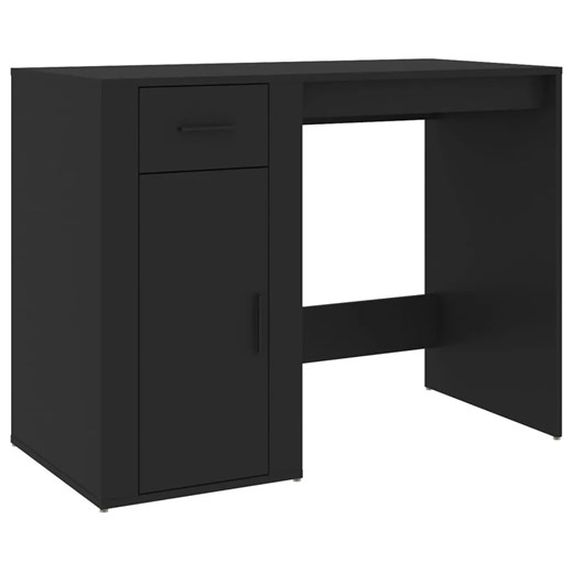 Czarne minimalistyczne biurko do biura A7-F23 ze sklepu Edinos.pl w kategorii Biurka i sekretarzyki - zdjęcie 185568790