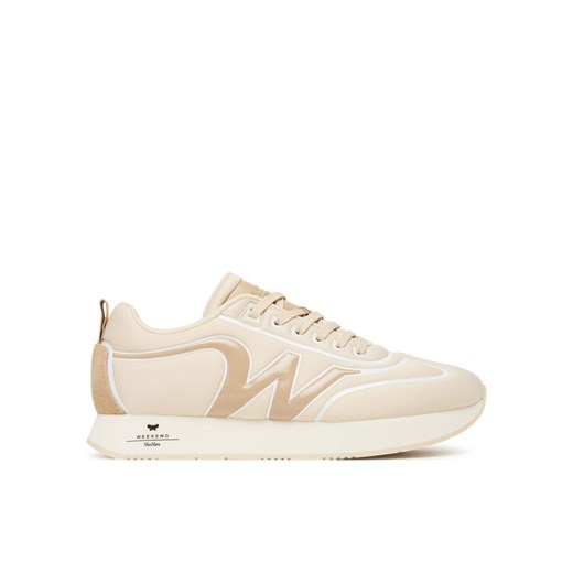 Sneakersy Weekend Max Mara 2525766034650 Écru ze sklepu eobuwie.pl w kategorii Buty sportowe damskie - zdjęcie 185568954