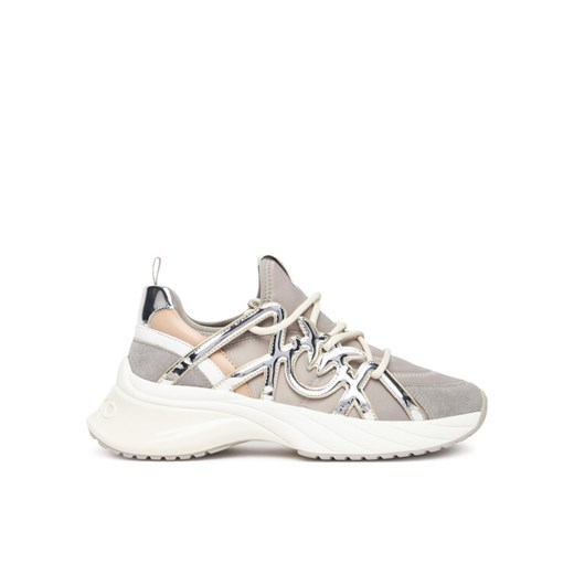 Sneakersy PINKO Ariel 01 SS0023T040 Szary ze sklepu eobuwie.pl w kategorii Buty sportowe damskie - zdjęcie 185569042