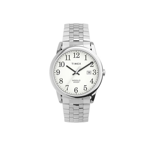 Zegarek Timex Easy Reader TW2V40000 Srebrny ze sklepu eobuwie.pl w kategorii Zegarki - zdjęcie 185569082