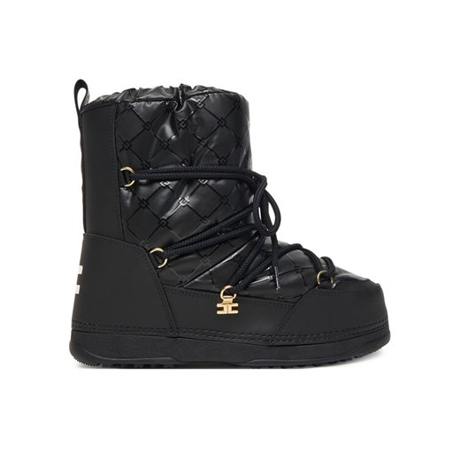 Śniegowce Elisabetta Franchi Snow Boot F4A6-E0457-1860930 D Czarny ze sklepu eobuwie.pl w kategorii Buty zimowe dziecięce - zdjęcie 185569131