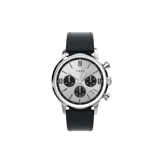 Zegarek Timex Marlin Chronograph TW2W10300 Czarny ze sklepu eobuwie.pl w kategorii Zegarki - zdjęcie 185569194