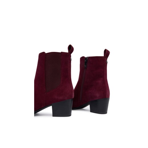 Botki Caprice 9-25304-45 Bordowy Caprice 38 eobuwie.pl