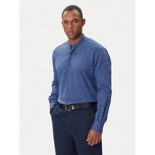 KARL LAGERFELD Koszula 605035 552627 Granatowy Regular Fit ze sklepu MODIVO w kategorii Koszule męskie - zdjęcie 185570484