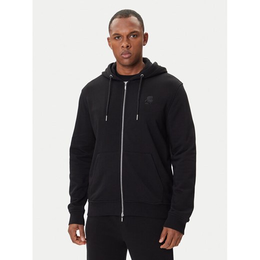 KARL LAGERFELD Bluza 705751 500900 Czarny Regular Fit ze sklepu MODIVO w kategorii Bluzy męskie - zdjęcie 185570673