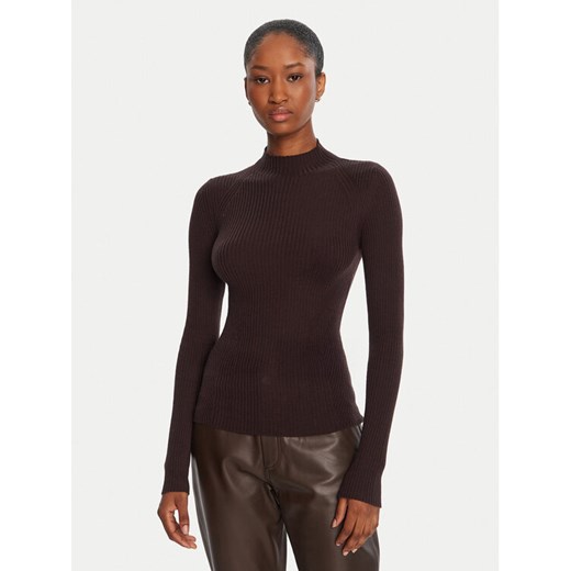 TWINSET Sweter 252TT3111 Brązowy Slim Fit ze sklepu MODIVO w kategorii Swetry damskie - zdjęcie 185570682