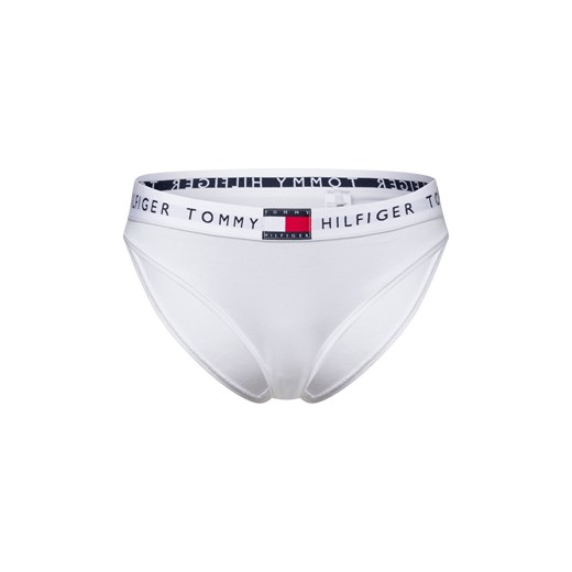 Tommy Hilfiger Majtki - Bikini klasyczne Kobiety Bawełna biały jednolity ze sklepu vangraaf w kategorii Majtki damskie - zdjęcie 185572332