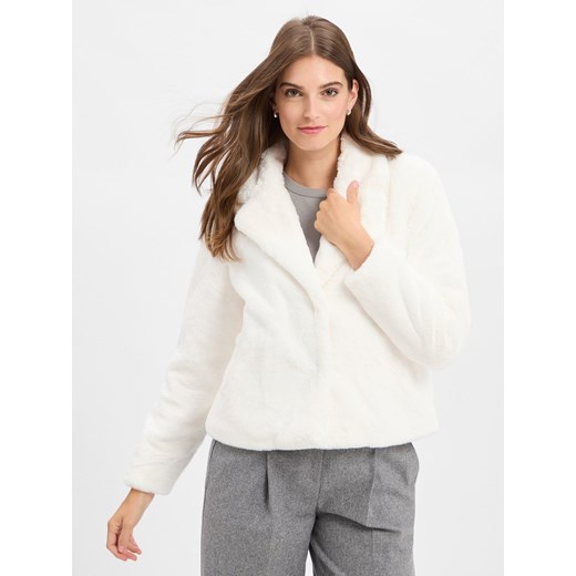 Marie Lund Kurtka damska Kobiety Sztuczne włókno écru jednolity ze sklepu vangraaf w kategorii Kurtki damskie - zdjęcie 185572364