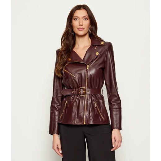 Elisabetta Franchi Skórzana ramoneska | Regular Fit ze sklepu Gomez Fashion Store w kategorii Kurtki damskie - zdjęcie 185573003