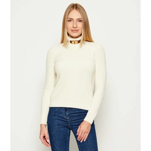 Elisabetta Franchi Golf | Slim Fit | z dodatkiem wełny ze sklepu Gomez Fashion Store w kategorii Swetry damskie - zdjęcie 185573062
