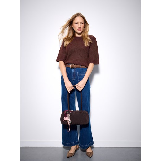 Mohito - Brązowy sweter z dodatkiem wełny - brązowy Mohito S Mohito