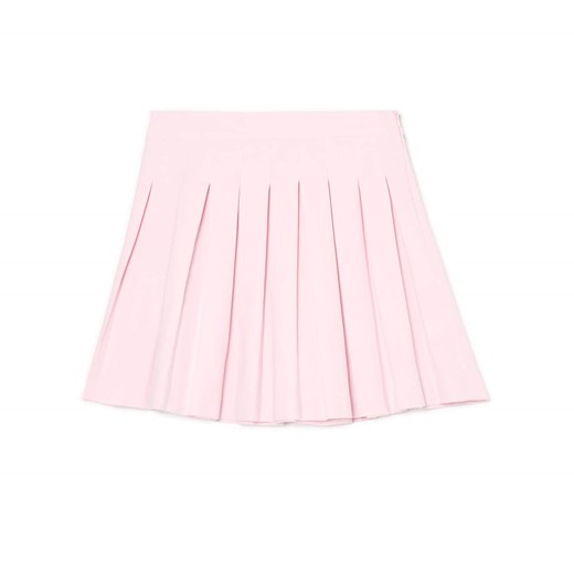 Cropp - Różowa plisowana spódnica mini - różowy Cropp XL Cropp