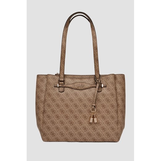 GUESS Brązowa shopperka damska Katya Multi ze sklepu outfit.pl w kategorii Torby Shopper bag - zdjęcie 185573581