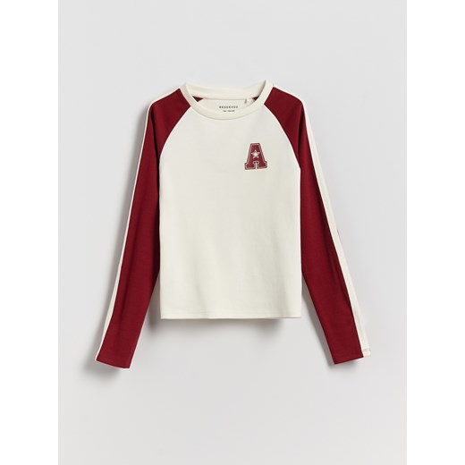 Reserved - Koszulka z nadrukiem - intenstywna czerwień ze sklepu Reserved w kategorii Bluzki dziewczęce - zdjęcie 185573931