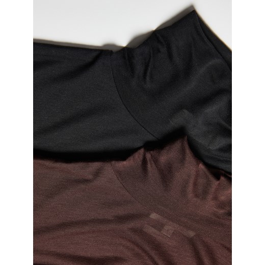 Reserved - Golf z dodatkiem kaszmiru - ciemnobrązowy Reserved L Reserved