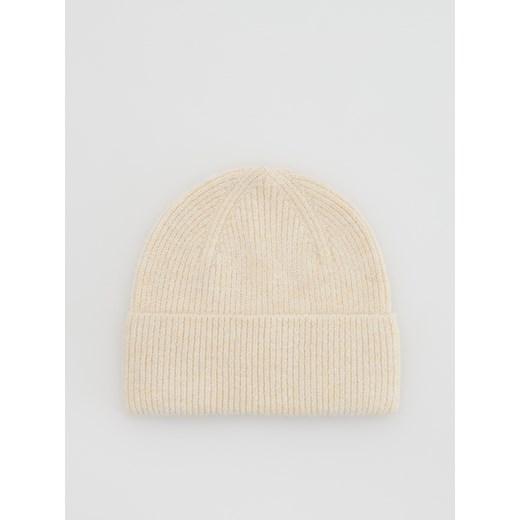Reserved - Czapka beanie - kremowy ze sklepu Reserved w kategorii Czapki zimowe damskie - zdjęcie 185574200