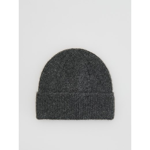 Reserved - Czapka beanie - ciemnoszary ze sklepu Reserved w kategorii Czapki zimowe damskie - zdjęcie 185574202