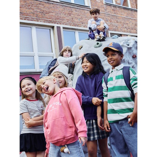 Reserved - Bawełniana bluza oversize - czerwony ze sklepu Reserved w kategorii Bluzy chłopięce - zdjęcie 185574264