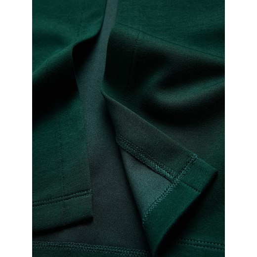 Reserved - Sukienka midi z wiskozą - ciemnozielony Reserved L Reserved