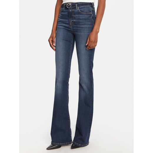 PINKO Jeansy Flora Flare 100166 A2RX Granatowy Regular Fit - id: 0000305482785 - marki Pinko - 185575402 PINKO Jeansy Flora Flare 100166 A2RX Granatowy Regular Fit ze sklepu MODIVO w kategorii Jeansy damskie - zdjęcie 185575402