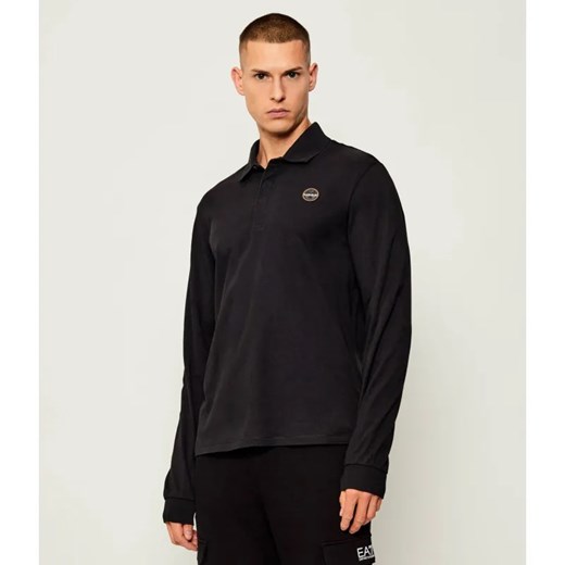 Napapijri Polo E-BADGE LS | Relaxed fit ze sklepu Gomez Fashion Store w kategorii T-shirty męskie - zdjęcie 185576274