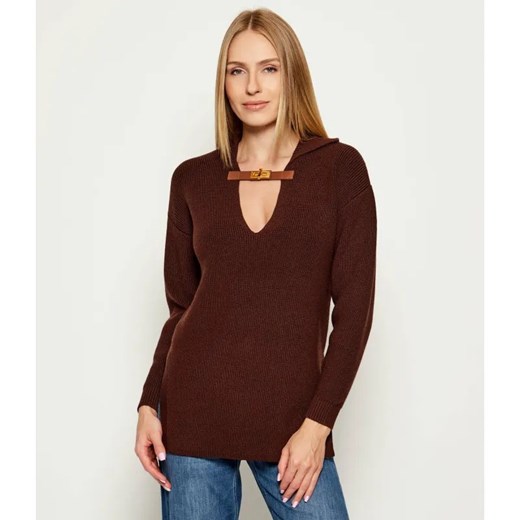 Elisabetta Franchi Sweter | Regular Fit | z dodatkiem wełny ze sklepu Gomez Fashion Store w kategorii Swetry damskie - zdjęcie 185576343