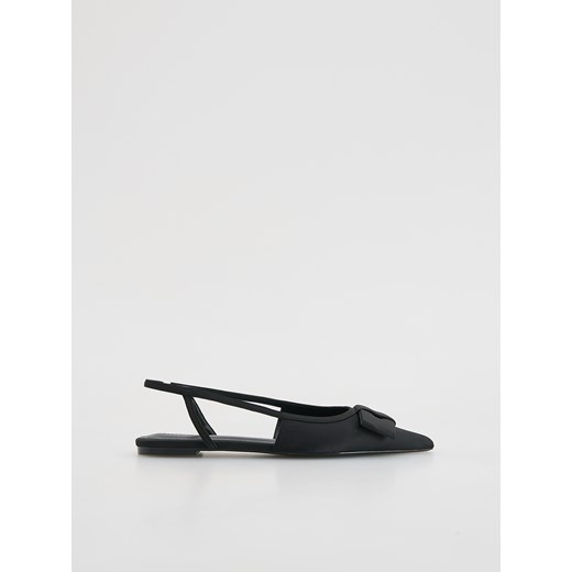 Reserved - Baleriny z kokardą - czarny ze sklepu Reserved w kategorii Balerinki - zdjęcie 185577730
