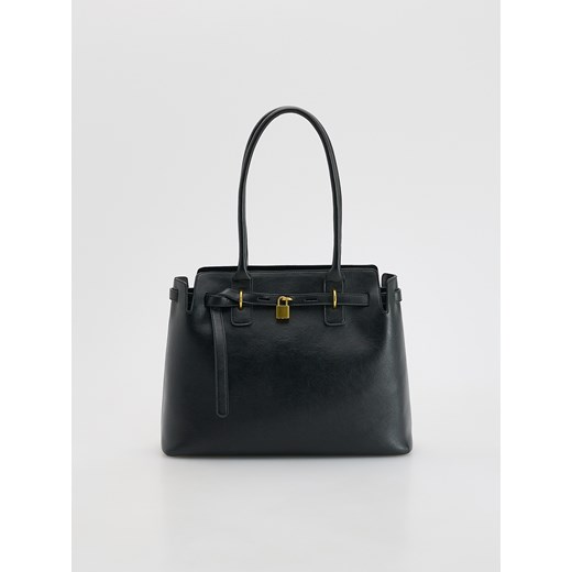 Reserved - Torebka shopper - czarny ze sklepu Reserved w kategorii Torebki damskie - zdjęcie 185577962