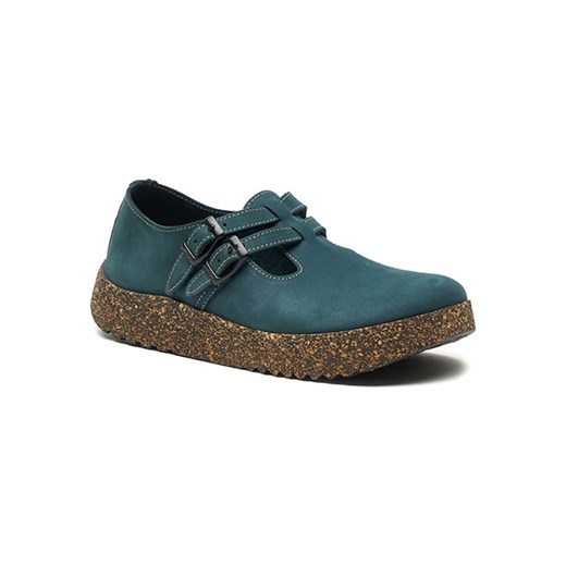 Comfortfusse Skórzane slippersy w kolorze niebieskim ze sklepu Limango Polska w kategorii Półbuty damskie - zdjęcie 185578650