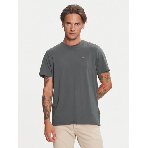 Napapijri T-Shirt Salis NP0A4H8D Zielony Regular Fit ze sklepu MODIVO w kategorii T-shirty męskie - zdjęcie 185579352