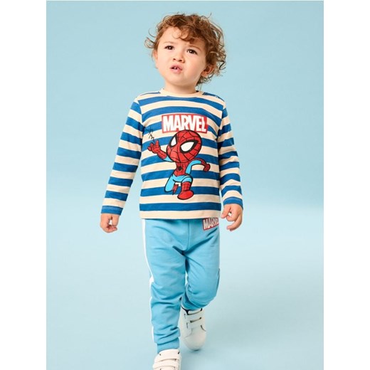 Sinsay - Koszulka z długimi rękawami Spider-Man - kremowy ze sklepu Sinsay w kategorii Kaftaniki i bluzki - zdjęcie 185580903