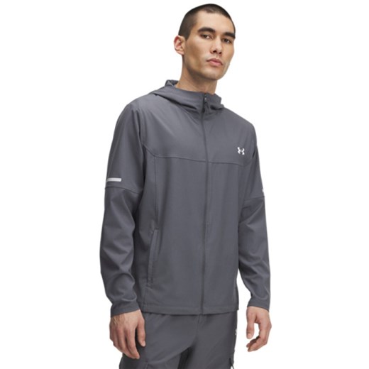 Męska kurtka treningowa Under Armour UA Tech Utility Woven - szara - id: 308025 - marki Under Armour - 185581193 Męska kurtka treningowa Under Armour UA Tech Utility Woven - szara ze sklepu Sportstylestory.com w kategorii Kurtki męskie - zdjęcie 185581193