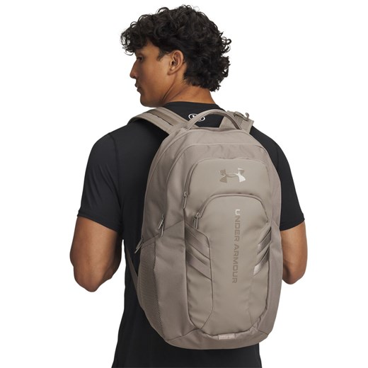 Plecak treningowy uniseks Under Armour UA Hustle 6.0 Pro Bp - brązowy ze sklepu Sportstylestory.com w kategorii Plecaki - zdjęcie 185581264