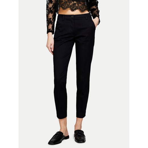 Sisley Chinosy 4BYW55AH6 Czarny Regular Fit ze sklepu MODIVO w kategorii Spodnie damskie - zdjęcie 185583510
