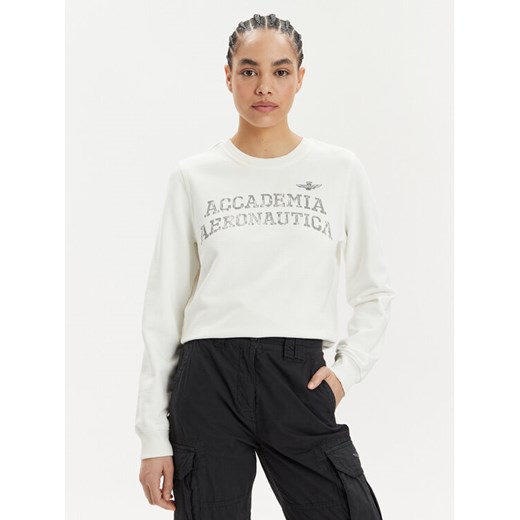 Aeronautica Militare Bluza 241FE1861DF511 Écru Regular Fit ze sklepu MODIVO w kategorii Bluzy damskie - zdjęcie 185583523