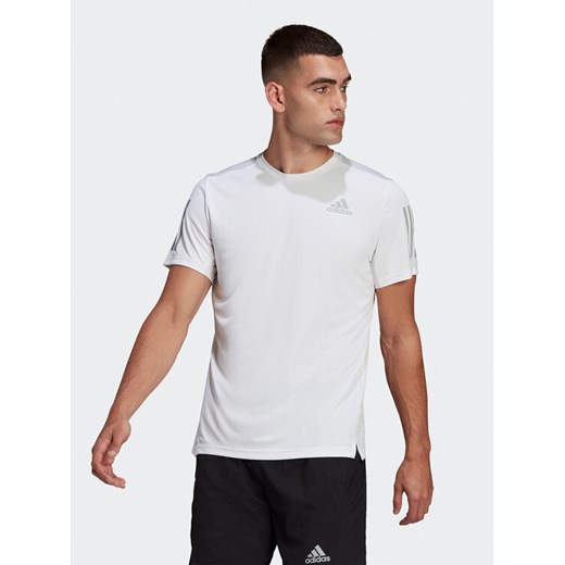 adidas T-Shirt Own the Run T-Shirt HB7444 Biały Regular Fit ze sklepu MODIVO w kategorii T-shirty męskie - zdjęcie 185583531