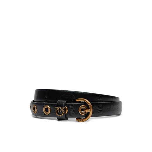 Pinko Pasek Damski Cuzco H2 Belt 20242 PLT01 103796 A1ZF Czarny ze sklepu MODIVO w kategorii Paski damskie - zdjęcie 185583562