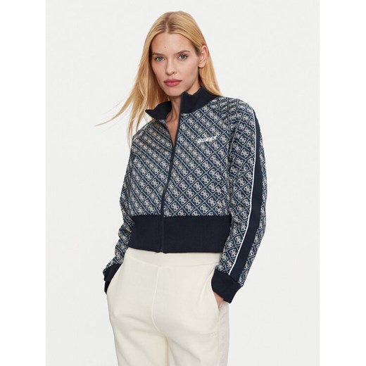 Guess Bluza V4BQ10 KCHW0 Granatowy Regular Fit ze sklepu MODIVO w kategorii Bluzy damskie - zdjęcie 185583592