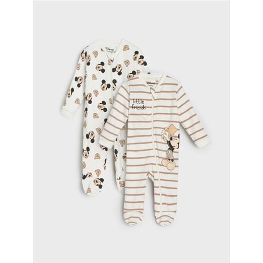 Sinsay - Śpiochy 2 pack Mickey Mouse - kremowy ze sklepu Sinsay w kategorii Śpiochy - zdjęcie 185584892