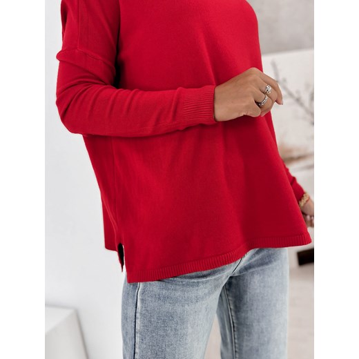 sweter tromso czerwony one size ONE SIZE UBRA