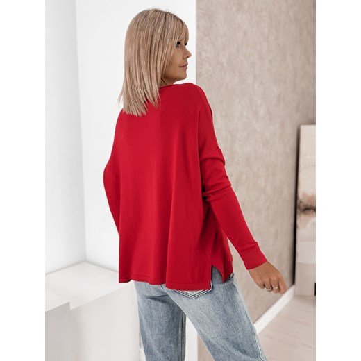 sweter tromso czerwony one size ONE SIZE UBRA