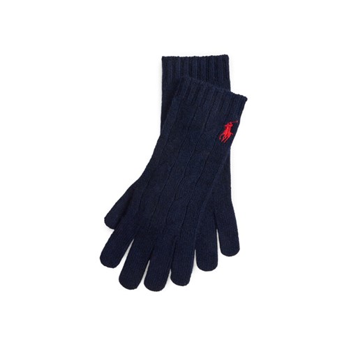 Polo Ralph Lauren Rękawiczki 455981440005 Granatowy ze sklepu MODIVO w kategorii Rękawiczki damskie - zdjęcie 185588551