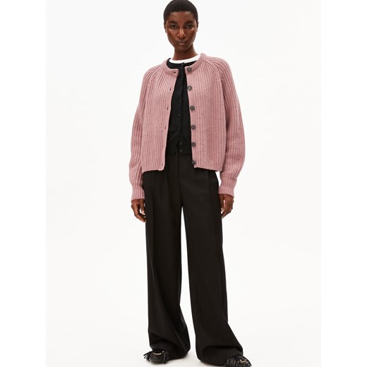 ARMEDANGELS Kardigan damski - Selmaa Kobiety Bawełna drzewo różane jednolity M vangraaf