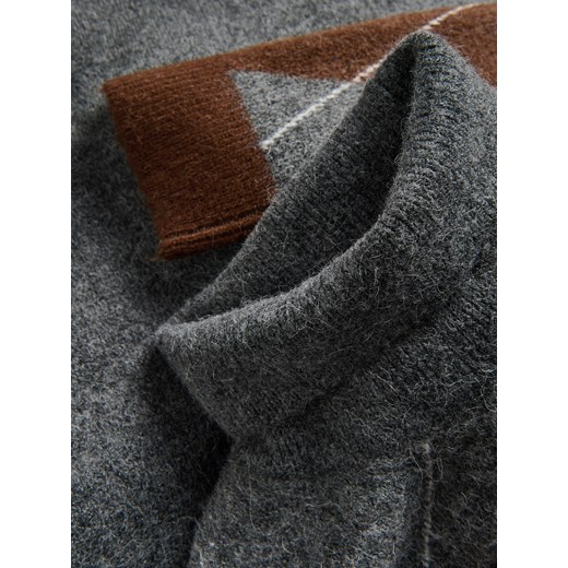 Reserved - Sweter z golfem - wielobarwny Reserved L Reserved