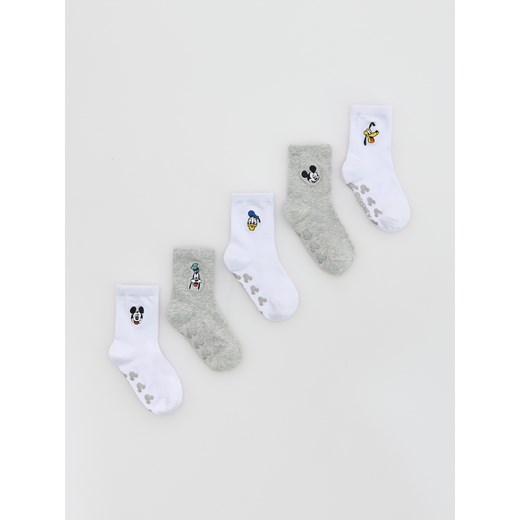 Reserved - Skarpetki Mickey Mouse 5 pack - biały ze sklepu Reserved w kategorii Skarpetki dziecięce - zdjęcie 185590653