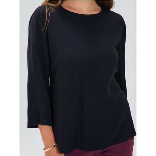Sinsay - Bluzka z rękawem 3/4 - czarny ze sklepu Sinsay w kategorii Bluzki damskie - zdjęcie 185591893