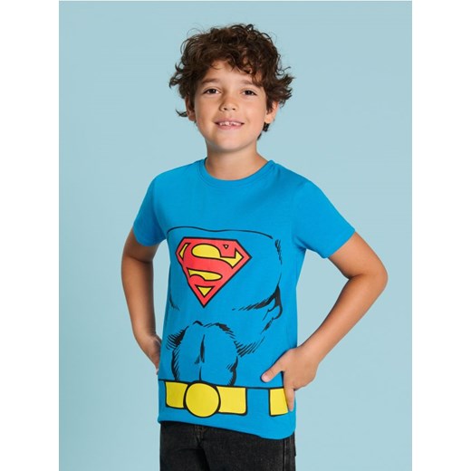 Sinsay - Koszulka SUPERMAN - niebieski ze sklepu Sinsay w kategorii T-shirty chłopięce - zdjęcie 185591970