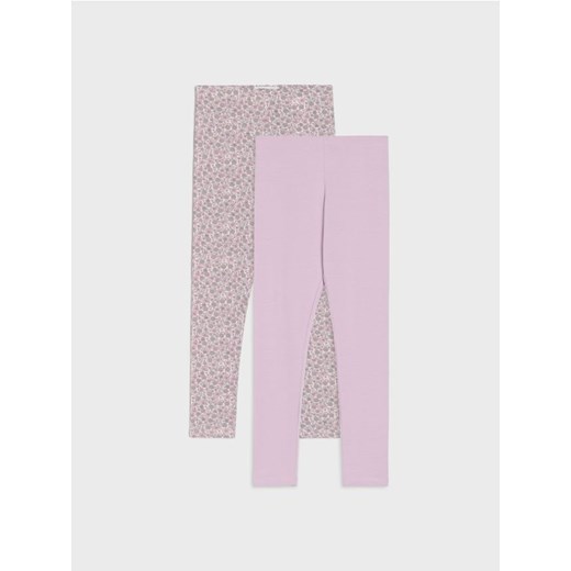 Sinsay - Bawełniane legginsy 2 pack - wielobarwny - id: 891GH-MLC - marki Sinsay - 185592034 Sinsay - Bawełniane legginsy 2 pack - wielobarwny ze sklepu Sinsay w kategorii Spodnie dziewczęce - zdjęcie 185592034