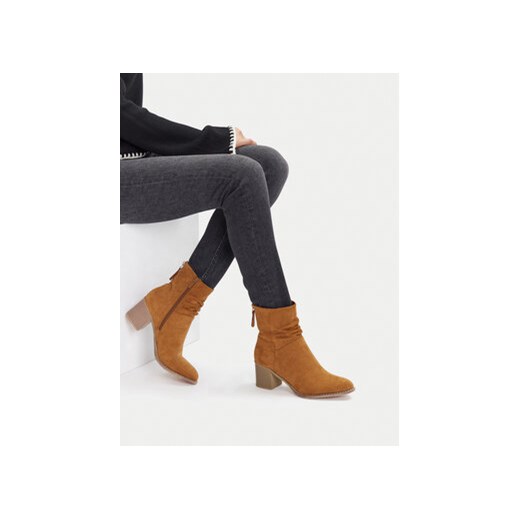 Botki JENNY CEO-MARTINA WS14438-22 Brązowy 38 eobuwie.pl